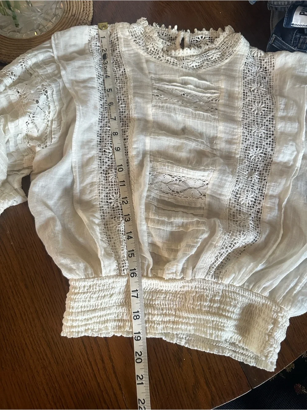 Free People cream blouse
